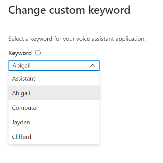Azure Percept Audio - Change Custom Keyword
